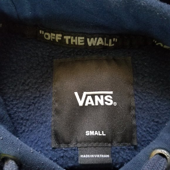 Men's Vans Dark Blue Hoodie Size Small - Picture 5 of 12